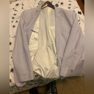 Saddlebred sear sucker blazer 52L